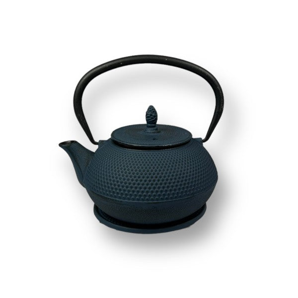 Teekanne ARARE Gusseisen 0.6 l mit Untersetzer blau