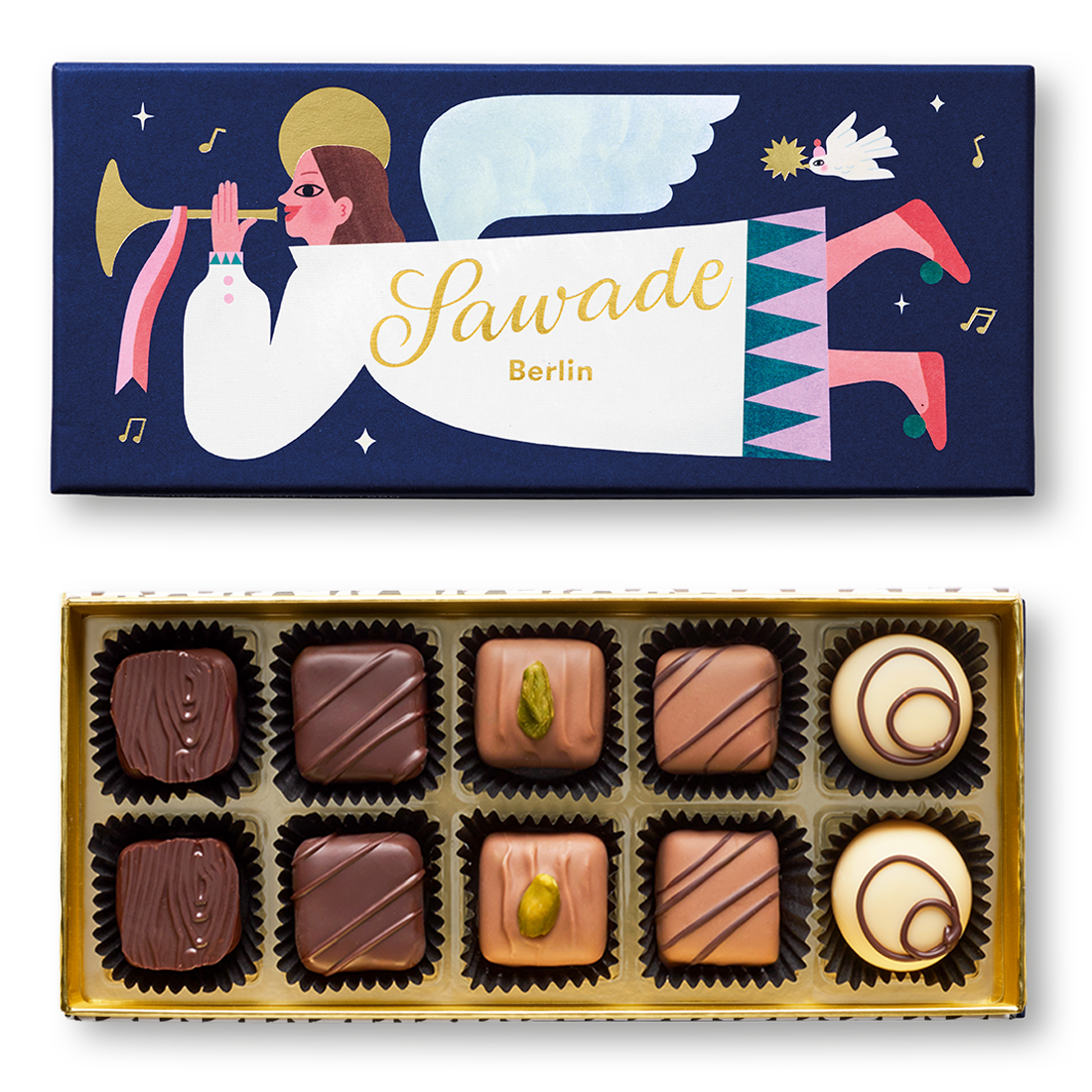 Pralinenschachtel Engel ohne Alkohol