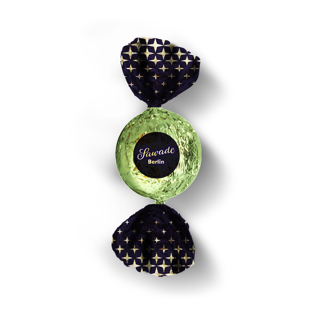 Blätterkrokant Kugel in Vollmilch