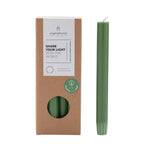 Load image into Gallery viewer, 1 Tafelkerze Matcha 20 cm - ø 2.2 cm
