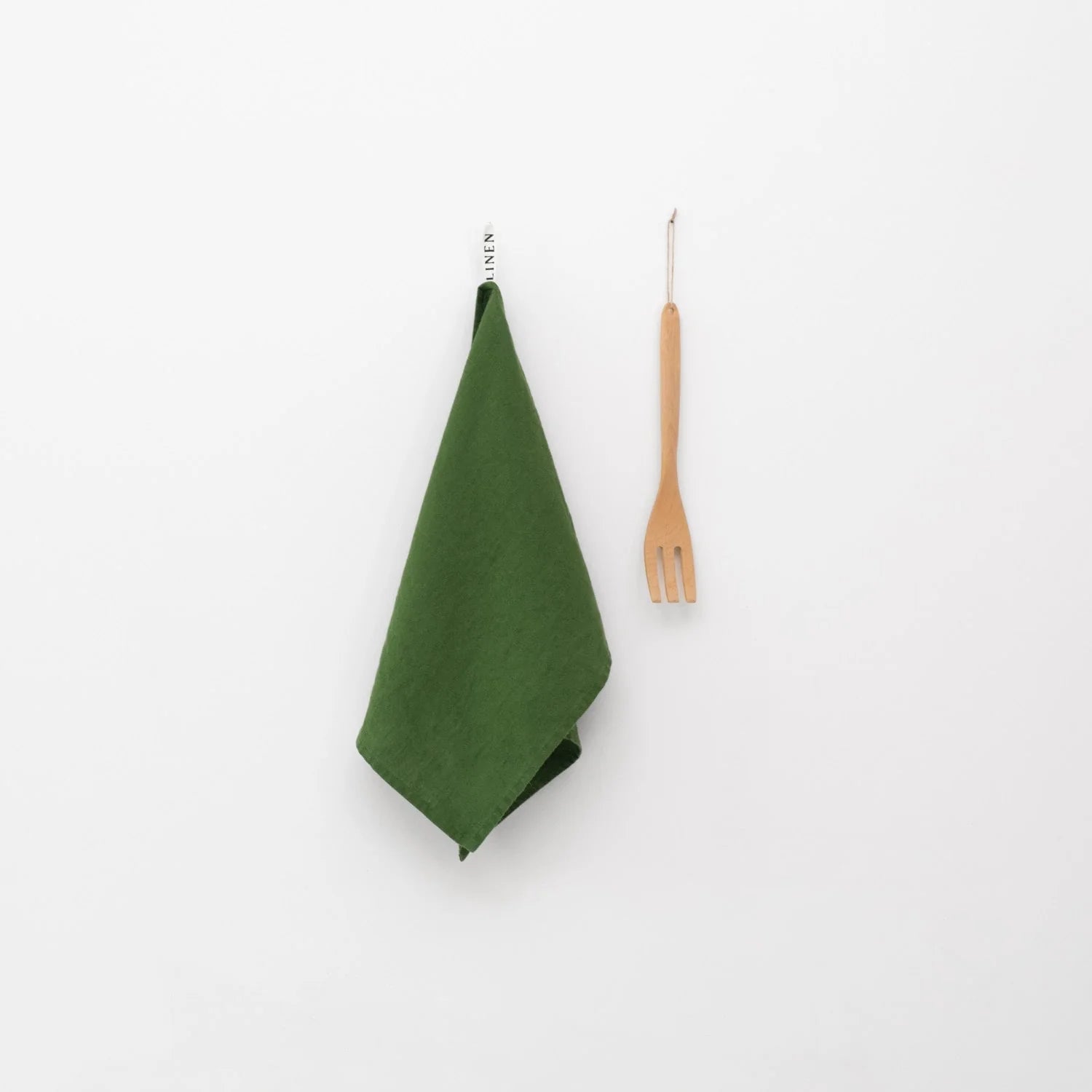 Geschirrtuch Leinen Grün