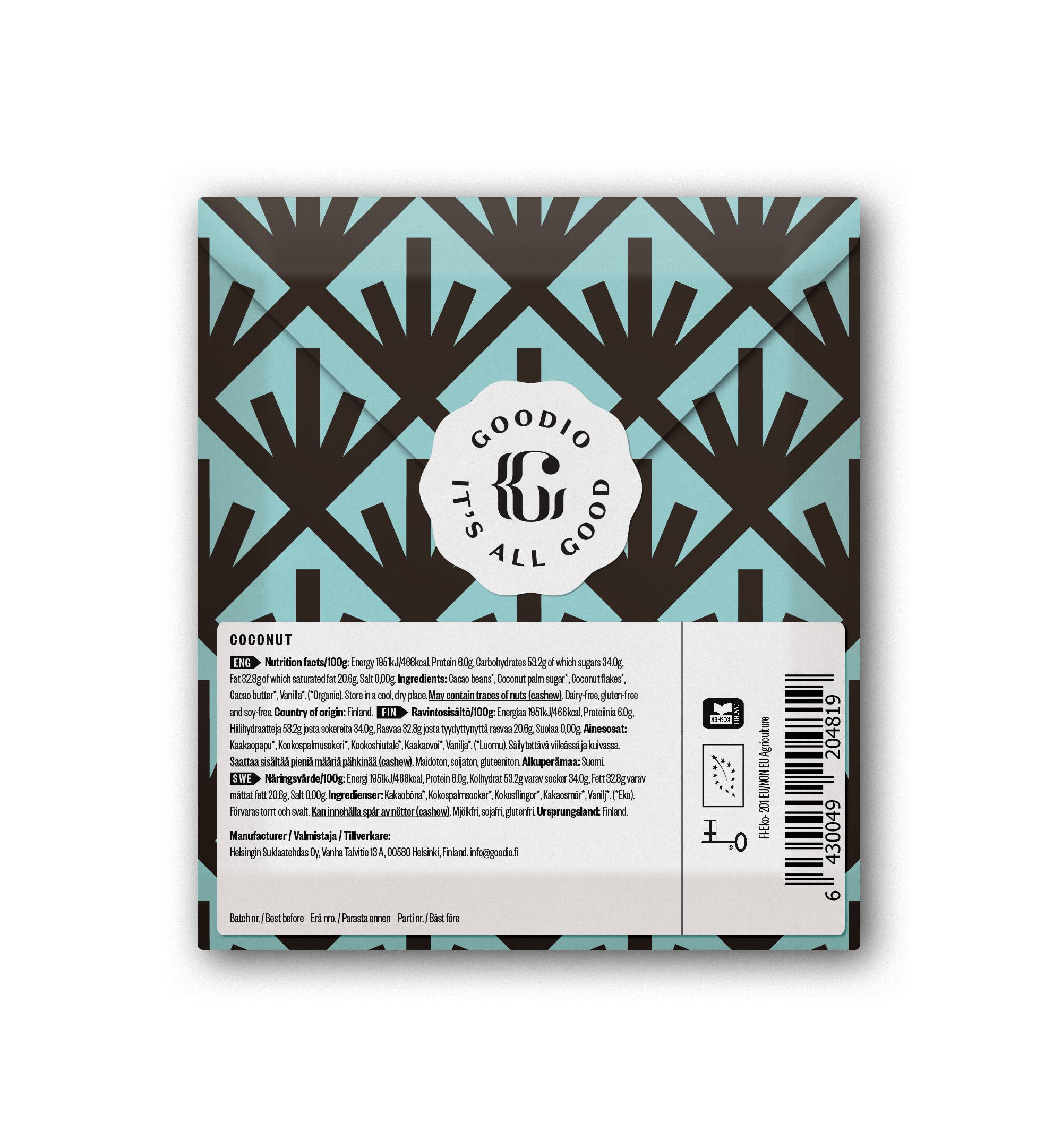 Kokosschokolade 51% bio & vegan