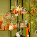 Lade das Bild in den Galerie-Viewer, Osterdeko Papier-Anhänger Hase Weiß 10cm
