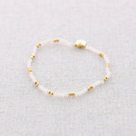 Load image into Gallery viewer, Elastisches Armband, Stahl, facettierte Steine: Leere
