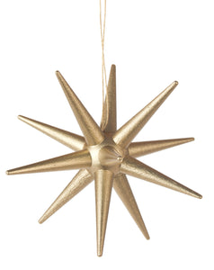 Baumschmuck Goldener Weihnachtsstern Erzgebirge 1 Stück – marmelo  manufaktur brandenburg