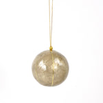 Lade das Bild in den Galerie-Viewer, Weihnachtskugel Weiß &amp; Gold gestreift ø 6 cm
