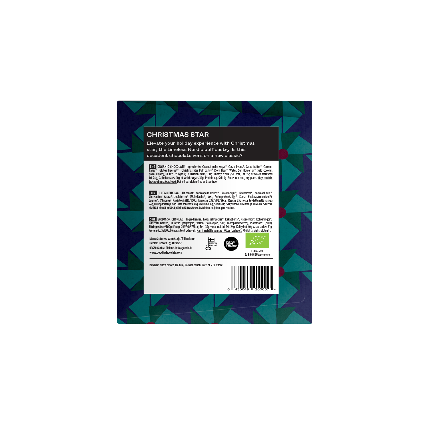 Weihnachtsstern Schokolade 35%