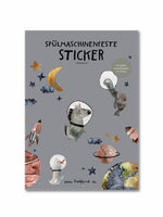 Load image into Gallery viewer, Spülmaschinenfeste Sticker Weltraum
