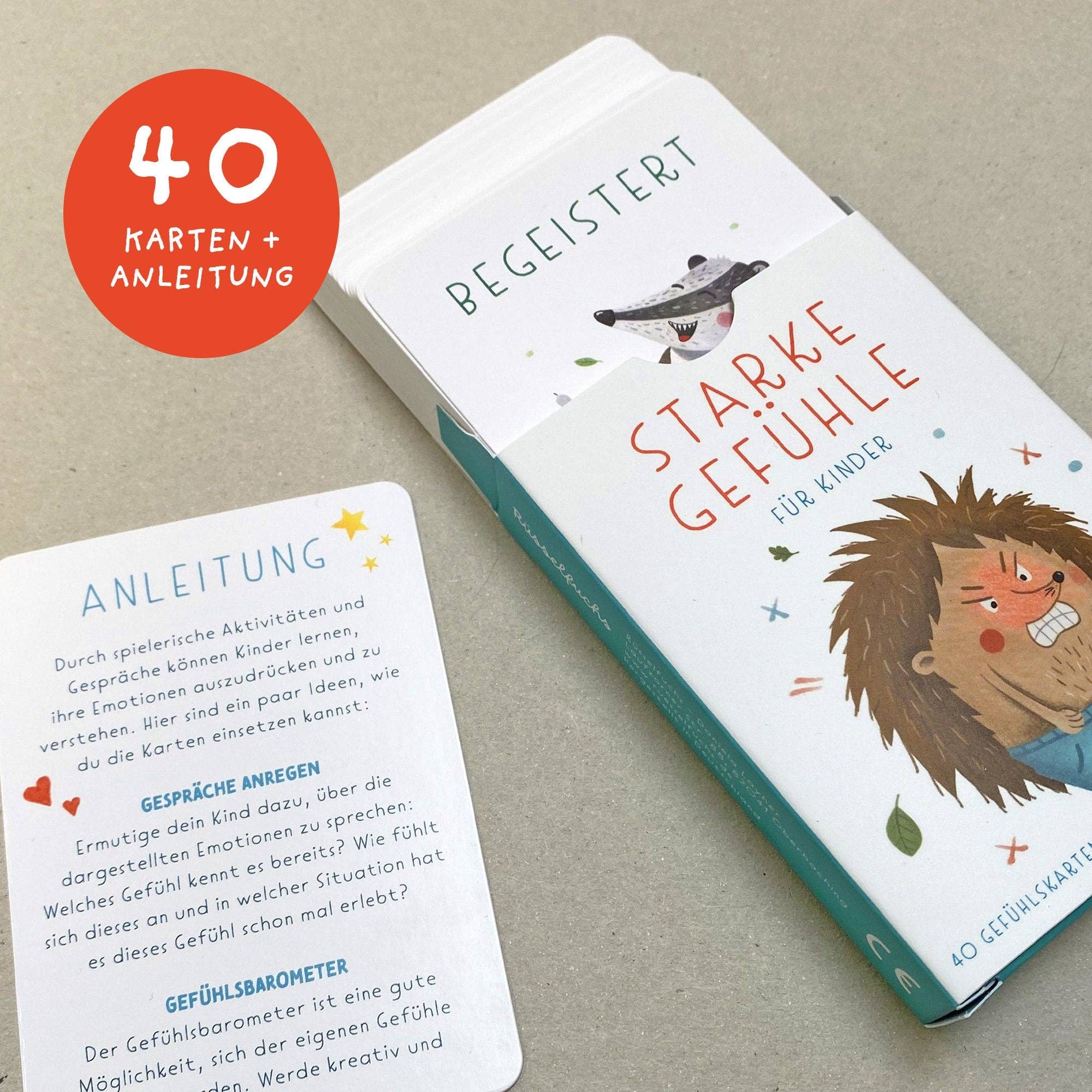 Gefühlskarten für Kinder