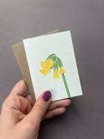 Load image into Gallery viewer, Klappkarte Schlüsselblume
