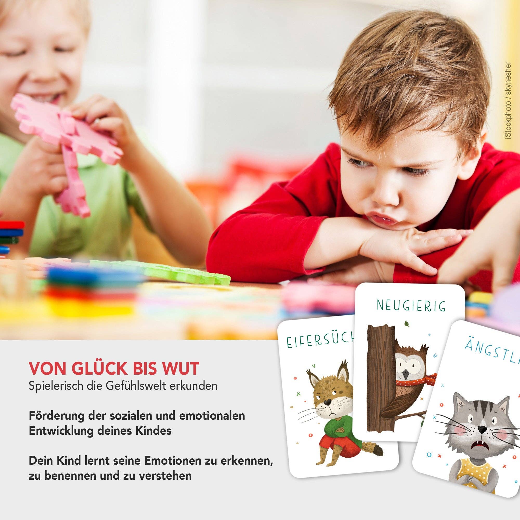 Gefühlskarten für Kinder