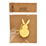 Lade das Bild in den Galerie-Viewer, Osterdeko Papier-Anhänger Hase Gelb 10cm
