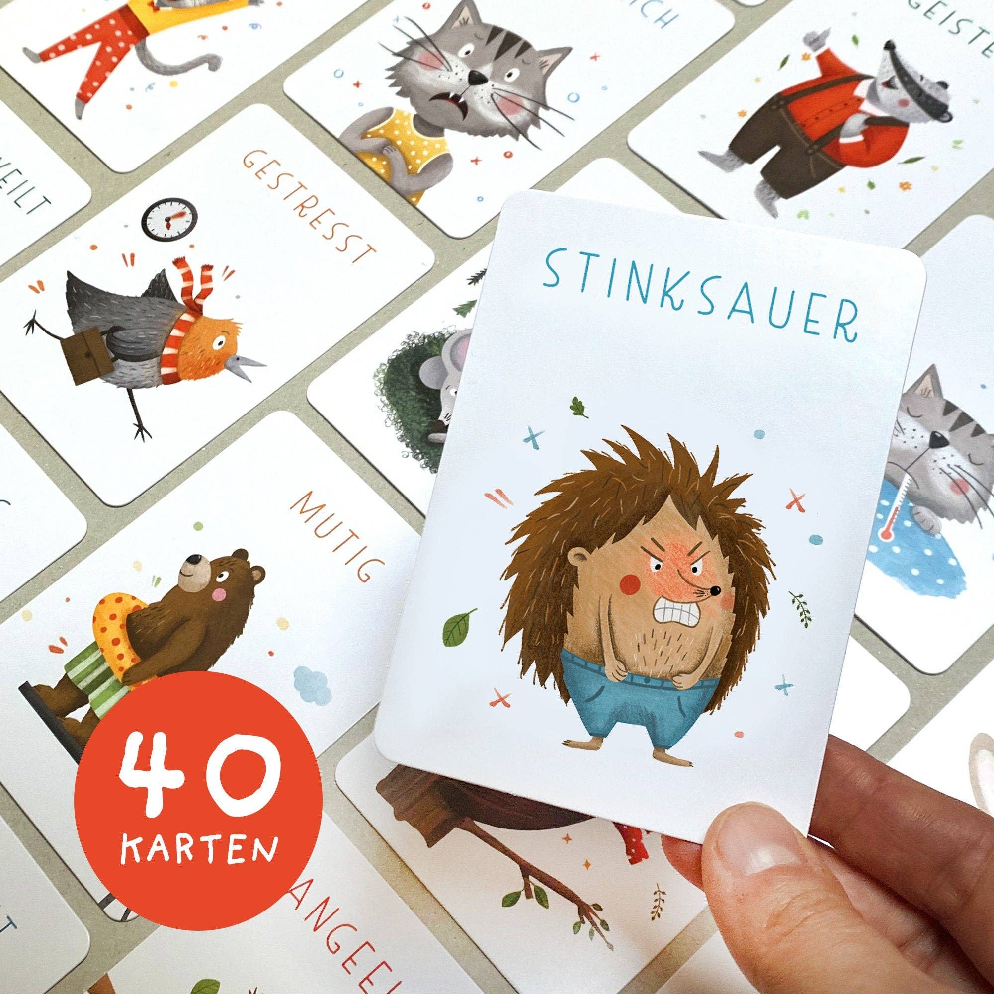 Gefühlskarten für Kinder