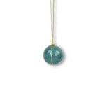 Lade das Bild in den Galerie-Viewer, Weihnachtskugel Blau &amp; Gold gestreift ø 3 cm
