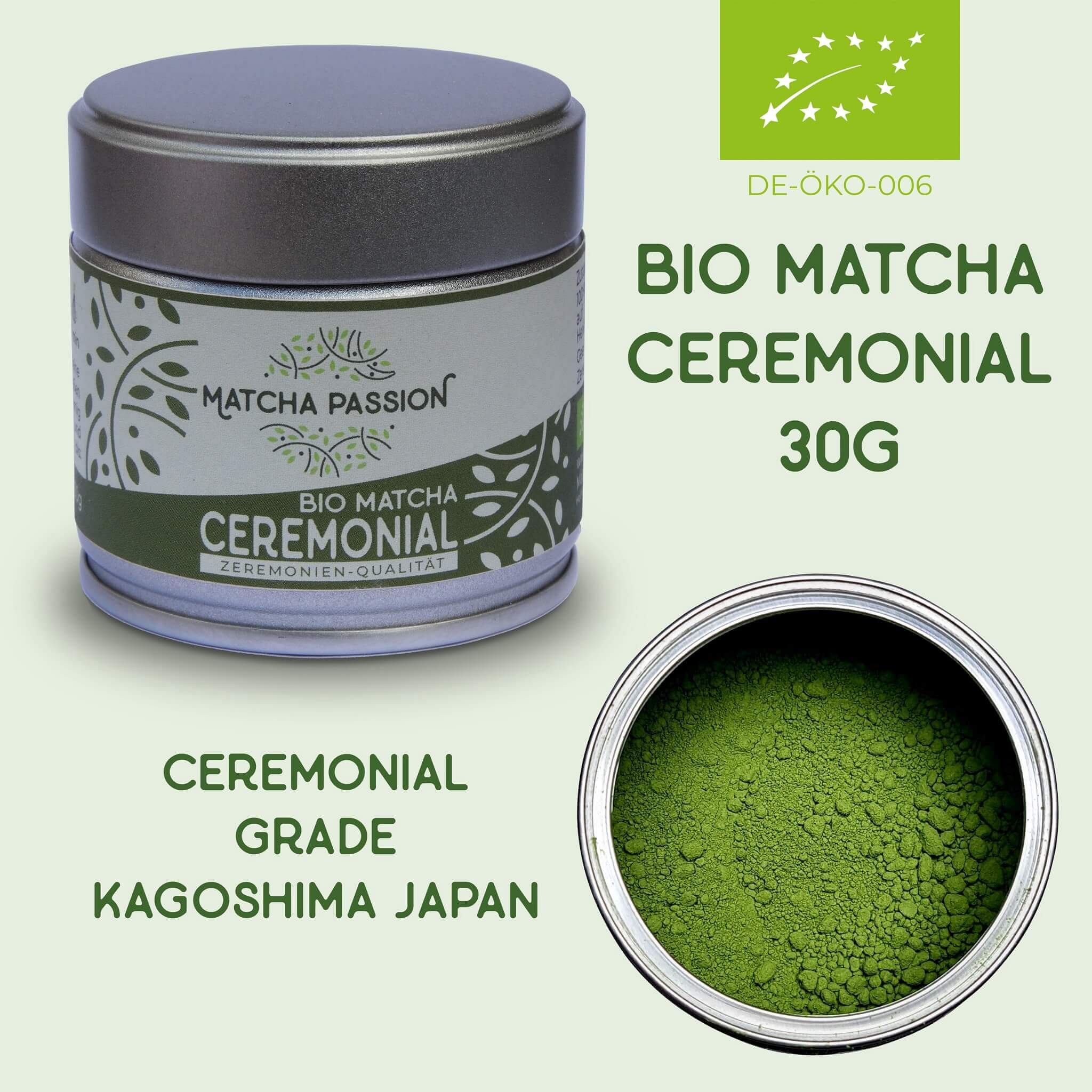 Matcha Ceremonial 30g Dose bio