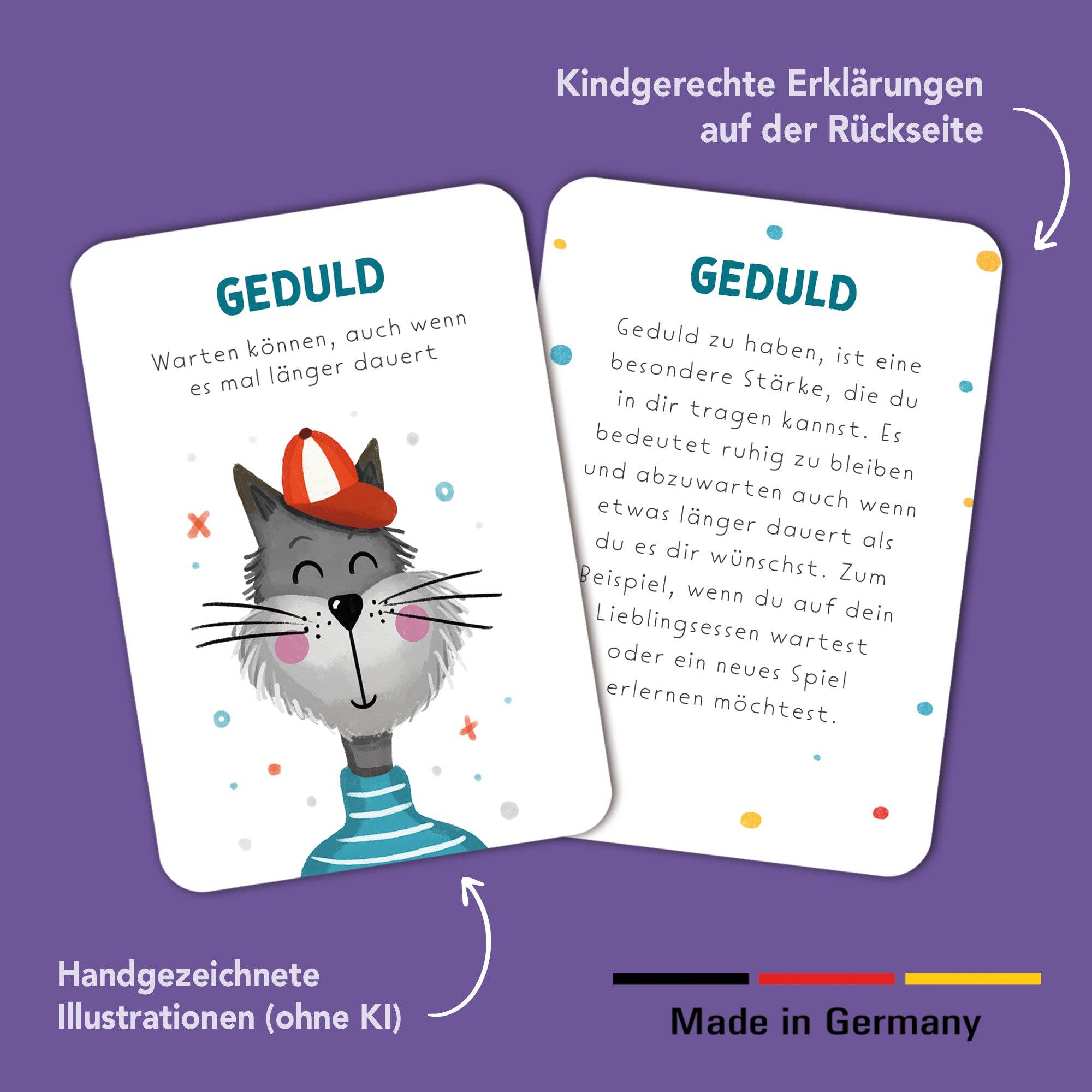 Stärkekarten für Kinder 40 Charakterstärken