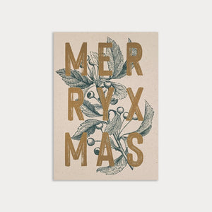 Postkarte Merry Xmas