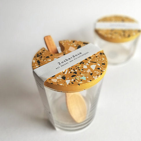 Zuckerdose Terrazzo Ocker