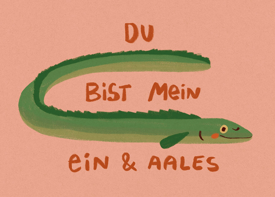 Postkarte Mein Ein und Aales