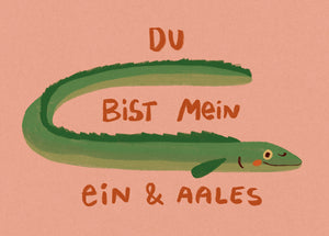 Postkarte Mein Ein und Aales
