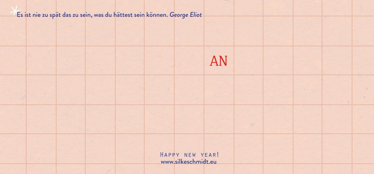 Postkarte It is never too late to  be who you were meant to