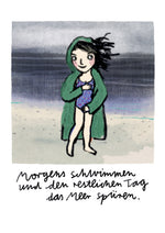 Lade das Bild in den Galerie-Viewer, Mini Poster SCHWIMMEN A5
