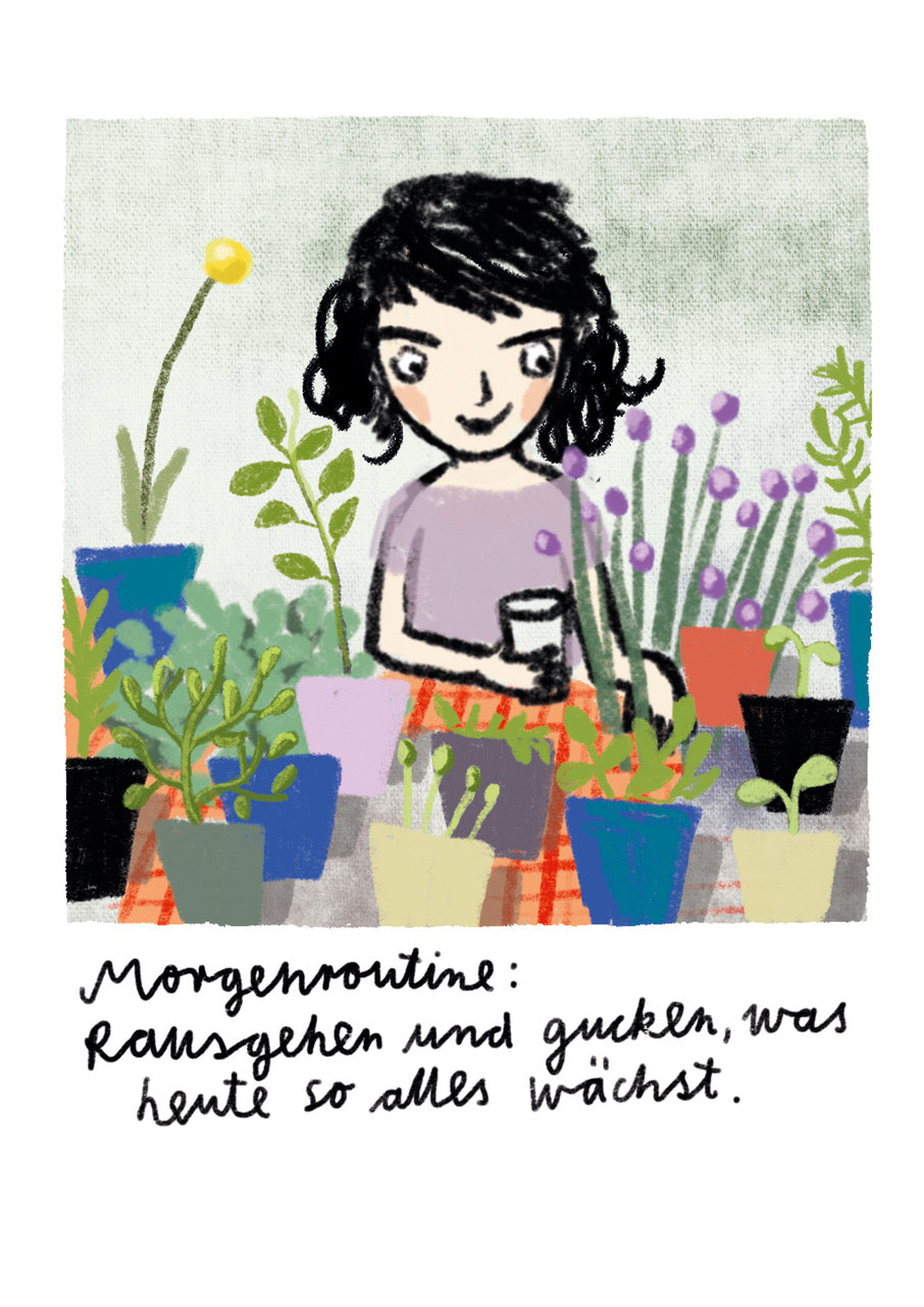Mini Poster MORGENROUTINE A5
