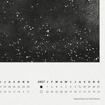 Load image into Gallery viewer, Mondkalender Poster S/W 50 x 70 cm
