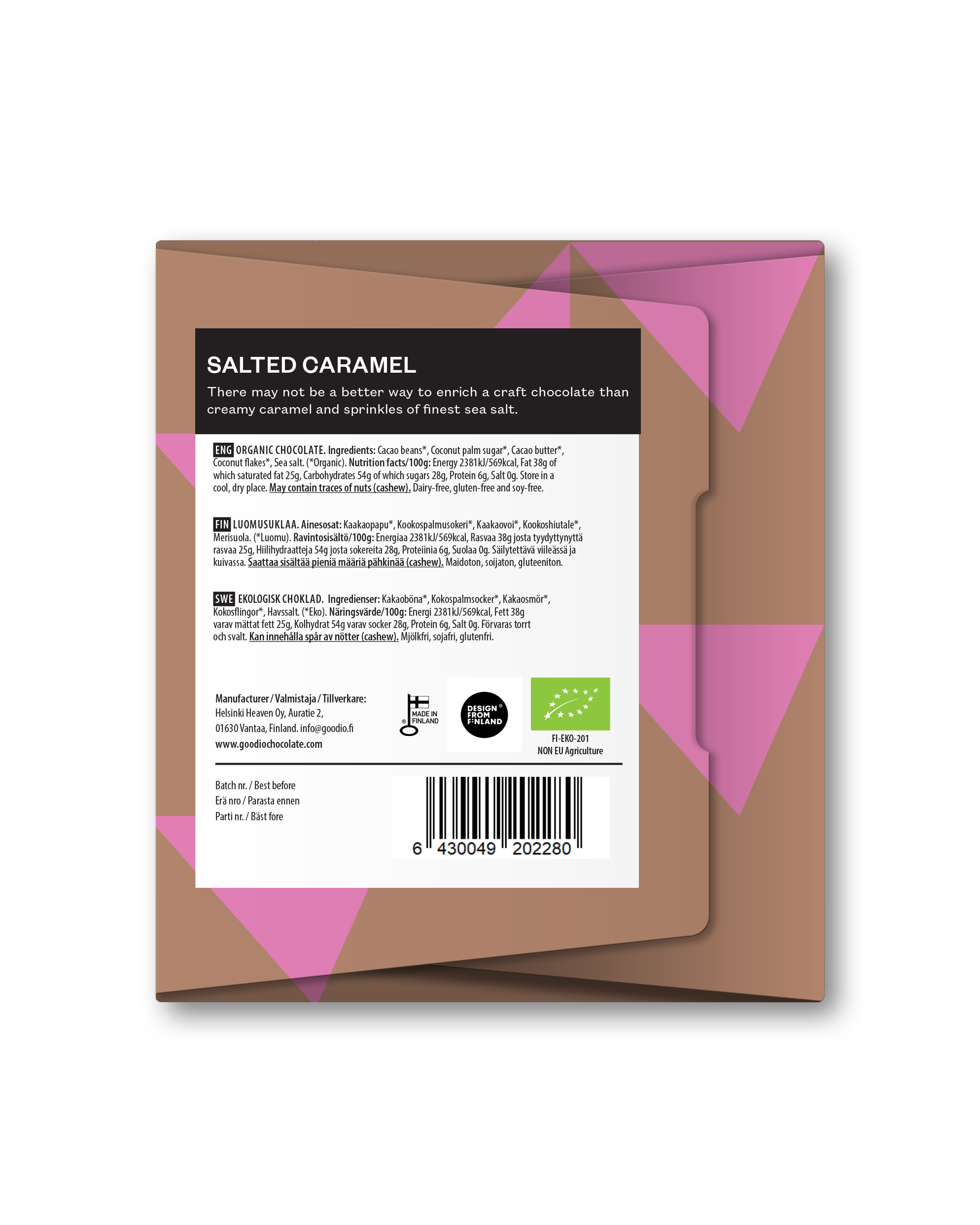 Schokolade Salted Caramel 49% bio & vegan