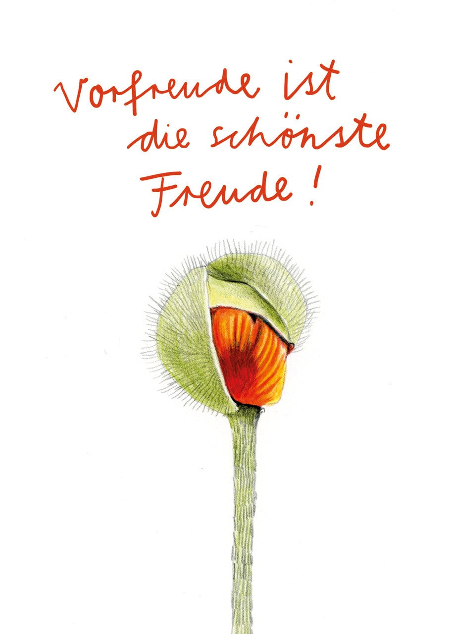 Postkarte Vorfreude ist die schönste Freude!