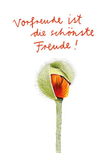 Postkarte Vorfreude ist die schönste Freude!