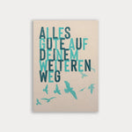 Load image into Gallery viewer, Postkarte Alles Gute auf deinem weiteren Weg
