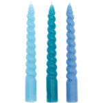 Load image into Gallery viewer, Spiralkerzen Smokey Blue Mix 10 Stück
