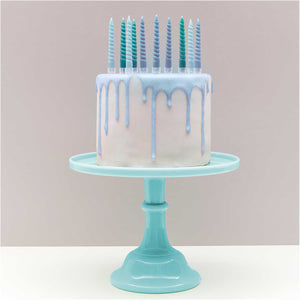 Spiralkerzen Smokey Blue Mix 10 Stück