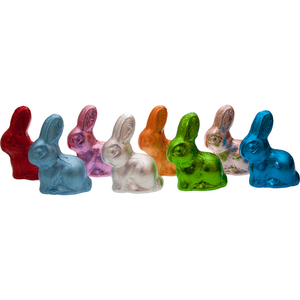 Schokoladen Osterhase Stanniol - verschiedene Farben 1 Stück