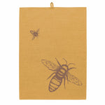 Lade das Bild in den Galerie-Viewer, SALE Geschirrtuch Leinen Honiggelb Biene

