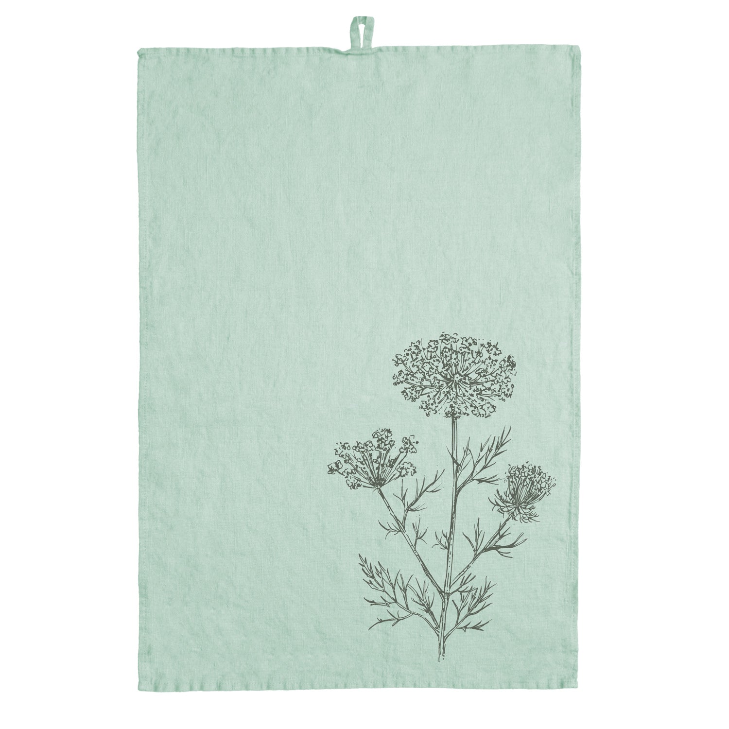 Geschirrtuch Leinen Minze Dill