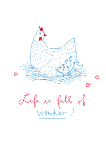 Postkarte Life is full of wonder!