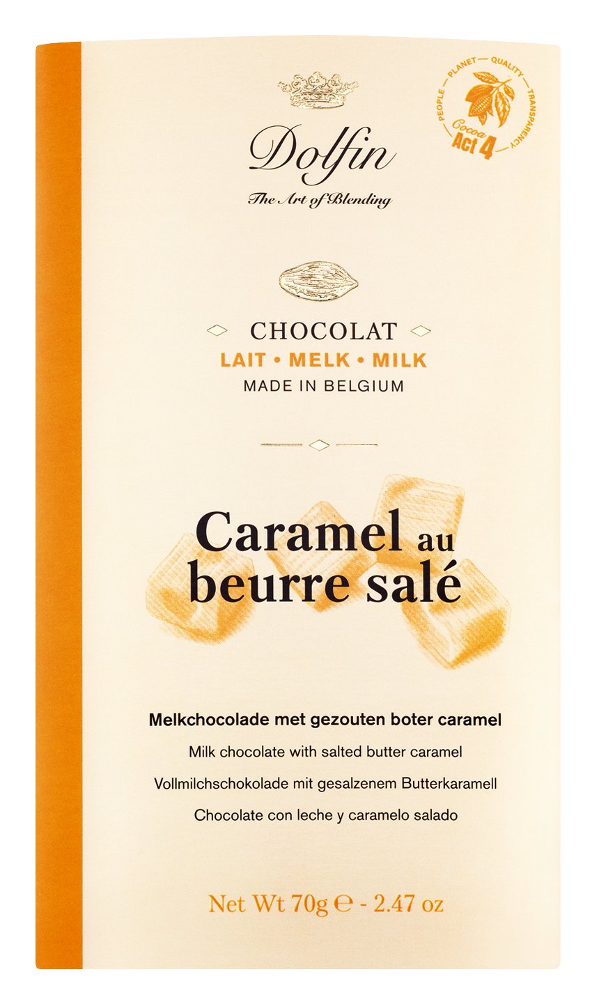 Karamell & gesalzene Butter - Vollmilch-Schokolade