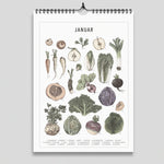 Load image into Gallery viewer, Saison Wandkalender coloriert DIN A4

