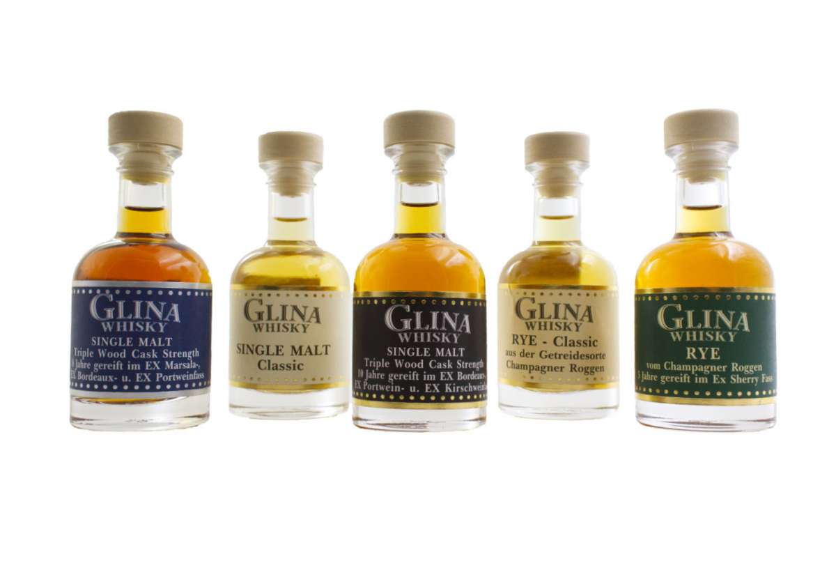 Glina Whisky Samples No 2 - 5 x 4cl