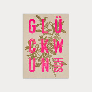 Postkarte Glückwunsch