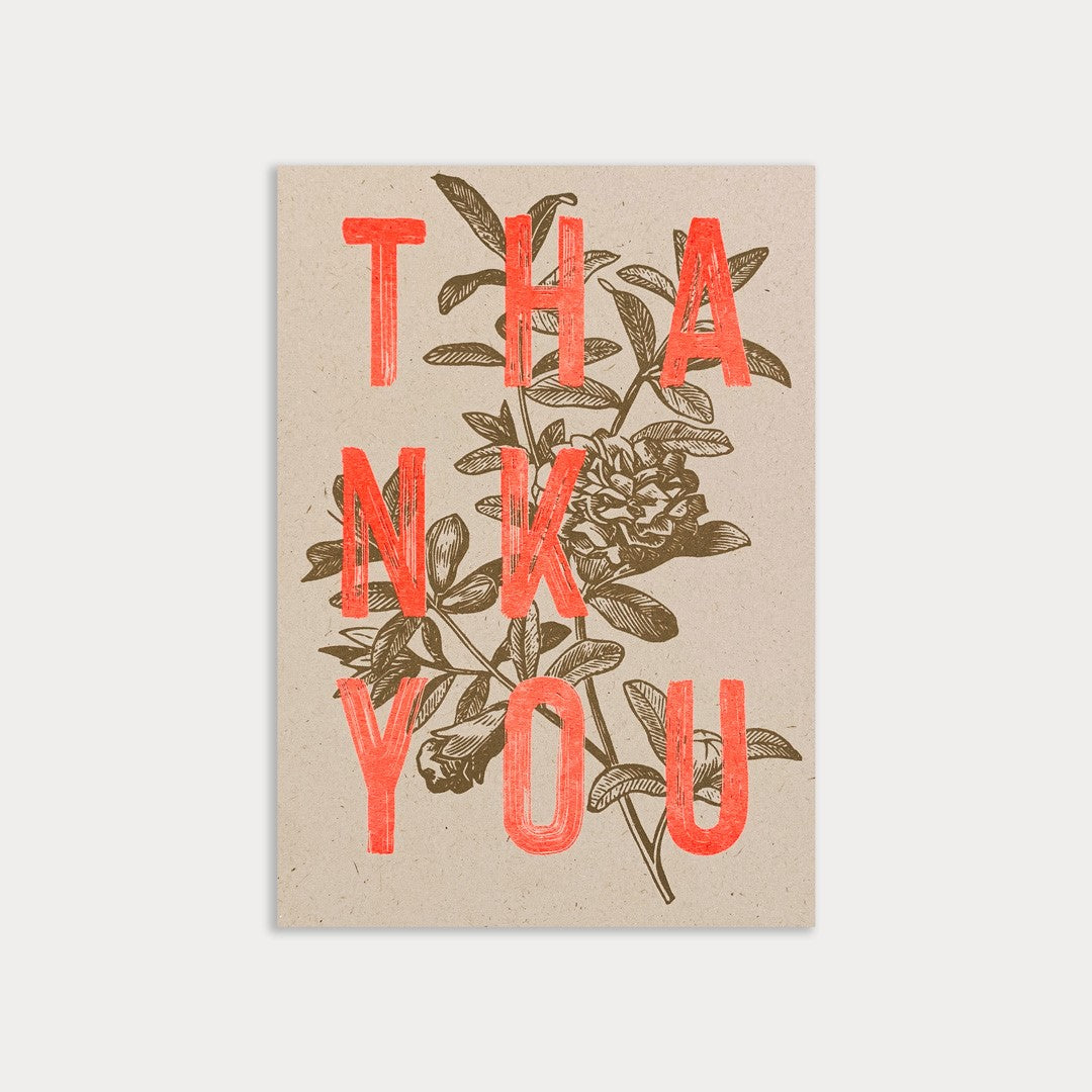 Postkarte Thank You