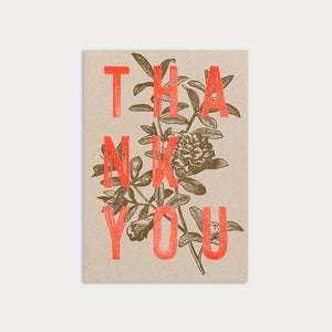 Postkarte Thank You