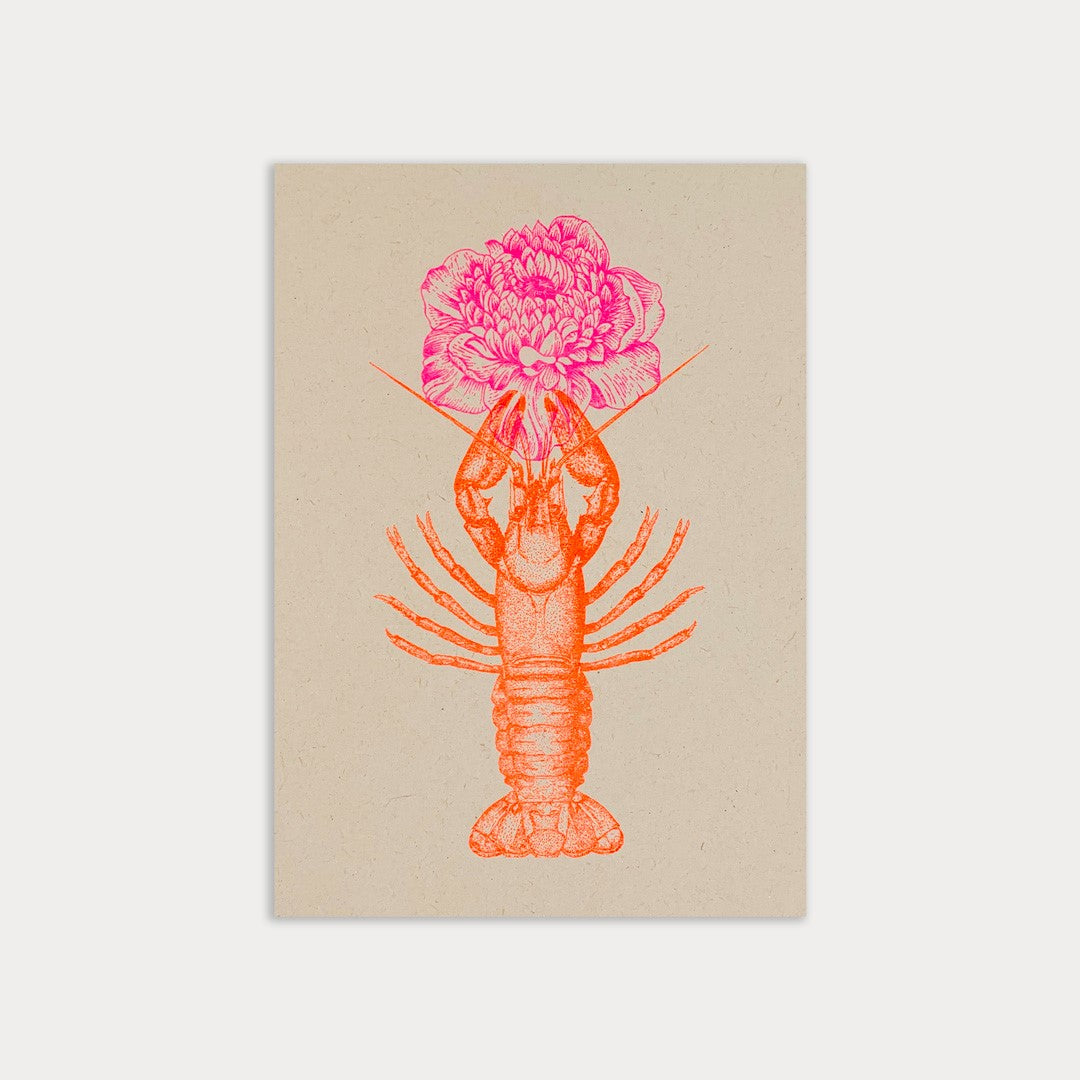 Postkarte Hummer