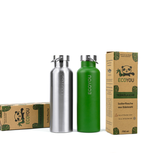 Edelstahl Isolierflasche 750ml grün