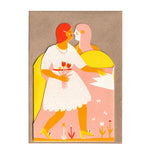Lade das Bild in den Galerie-Viewer, Concertina Herz-Karte Frau &amp; Frau
